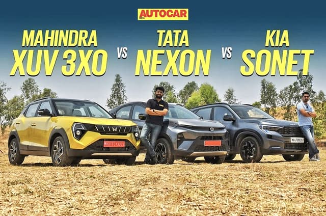 Mahindra XUV 3XO vs Tata Nexon vs Kia Sonet comparison video